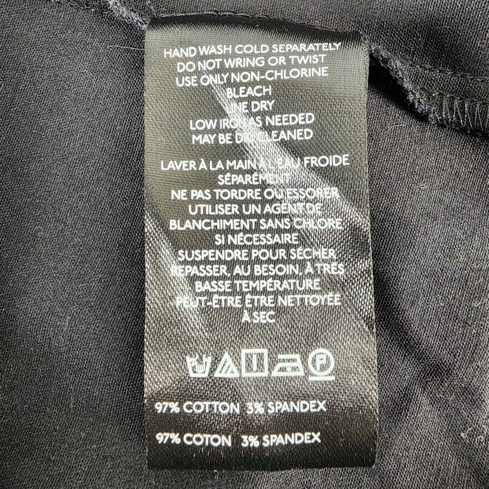 Maeve Black Mock Neck Sleeveless High Neck Stitch Detail A-Line Top Size Small‎ - Picture 3 of 12